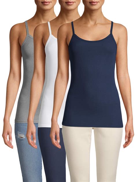 No boundaries juniors rib cami - Material: 89% Polyester/11% Spandex Care: Machine washable Country of Origin: Imported 5-Pack Includes: Five cami tops Size: Model is 5’10” and wearing a size M Fit: Fitted Neckline: Scoop neck Closure: Pull-on style Sleeves: Sleeveless Pockets: None Features: Stretchy, brushed rib knit Ribbed Cami Top 5-Pack for Juniors from No Boundaries